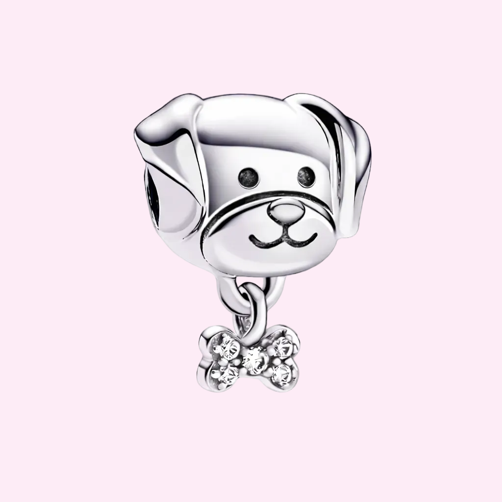 Charm Perro Mascota y Hueso
