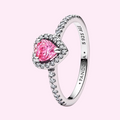 Anillo Corazón Rosa