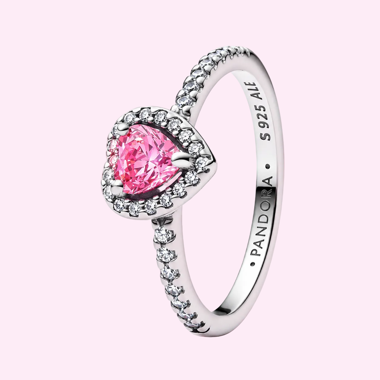 Anillo Corazón Rosa