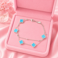 Pulsera Tréboles Azules