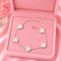 Pulsera Trébol Tono Madreperla