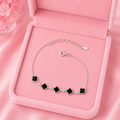 Pulsera Trébol Negra