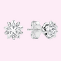 Aretes de botón Estrella celestial reluciente